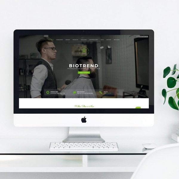 projekt i wykonanie strony biotrend