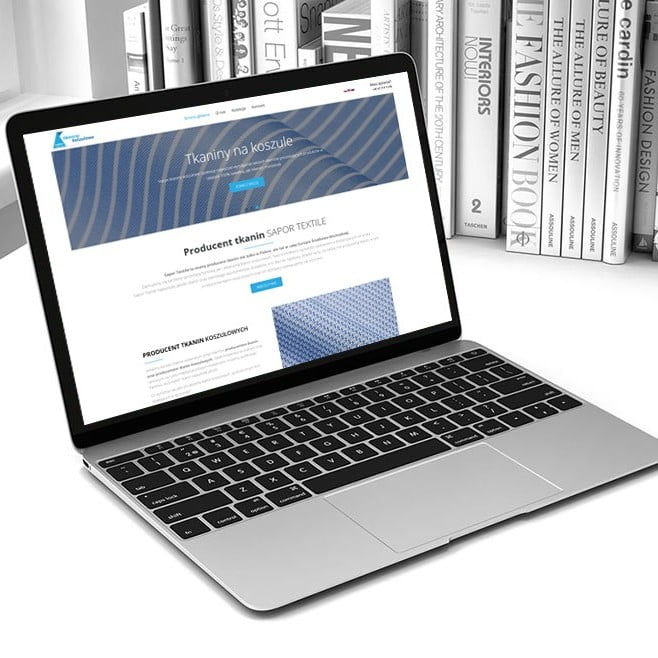 wykonanie strony saportextile