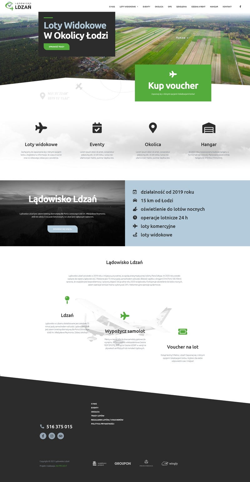 wykonanie strony ldzan