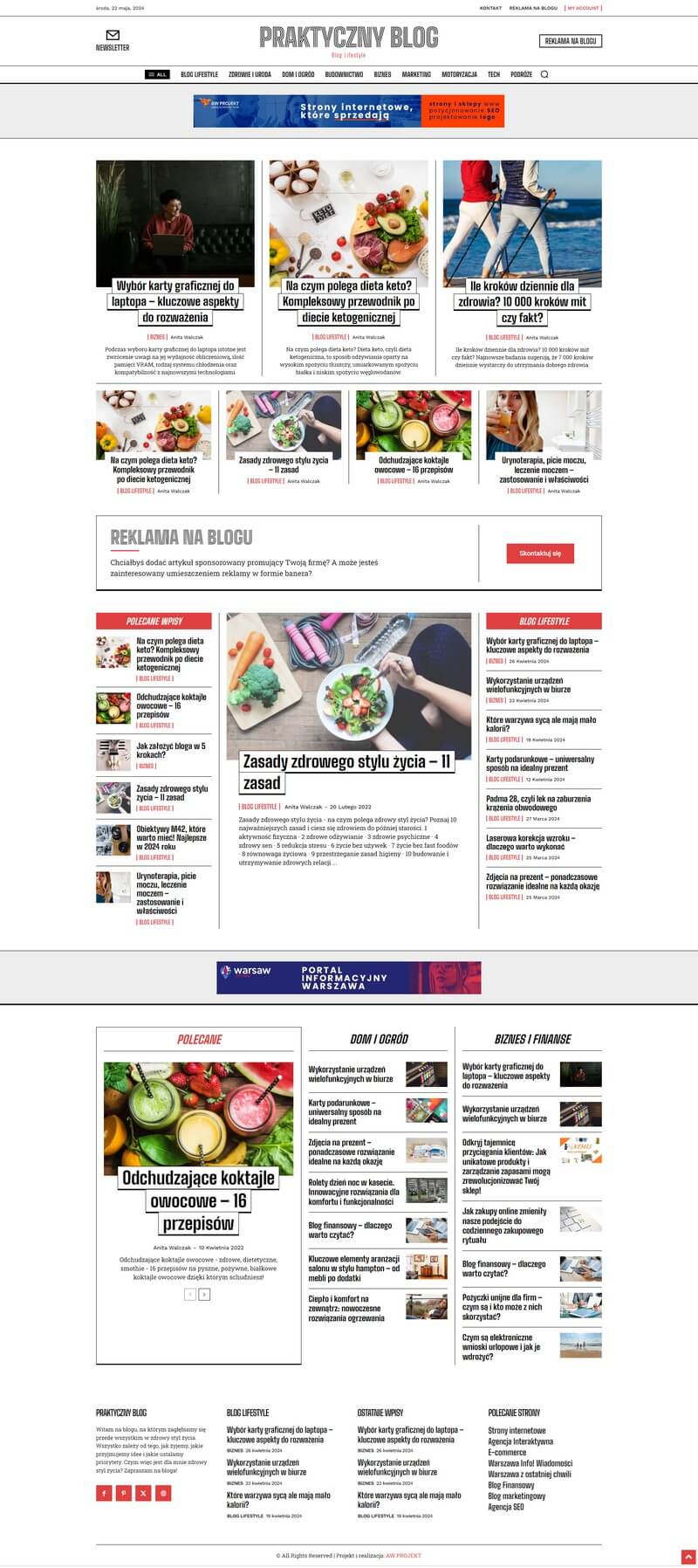 wykonanie portalu internetowego