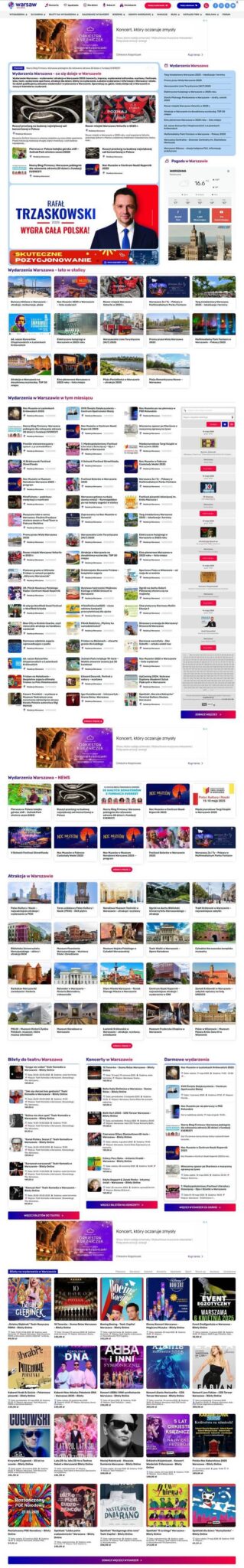 wykonanie serwisu warsawcity.info