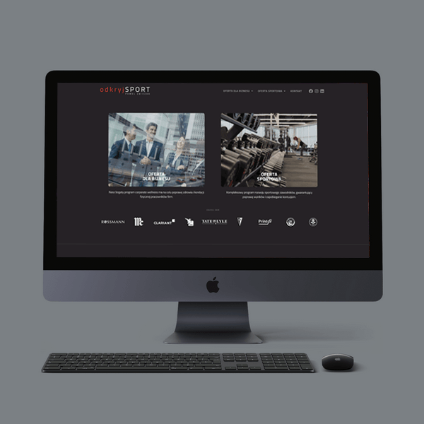 wykonanie strony odkryjsport