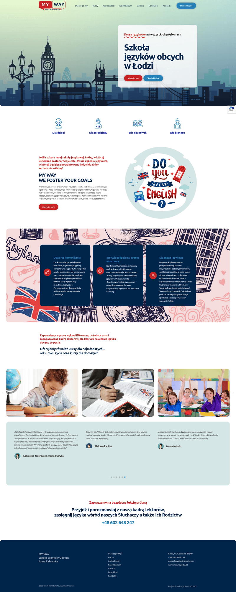 wykonanie strony www myway