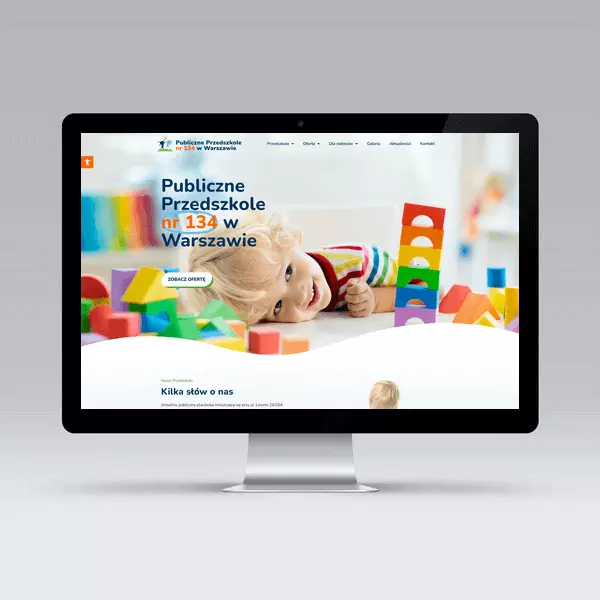 Wykonanie strony Publiczne Przedszkole nr 134 w Warszawie