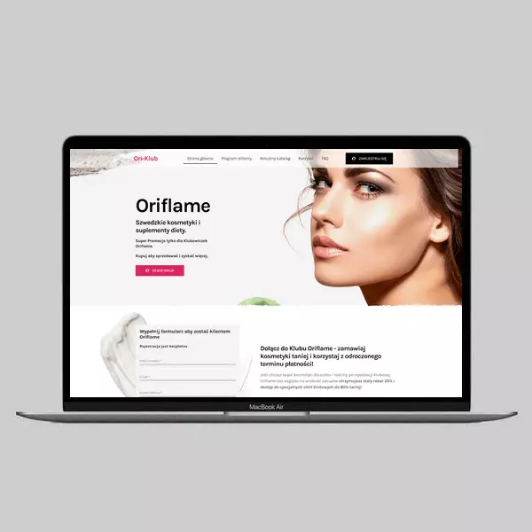 Wykonanie strony dla konsultantki Oriflame