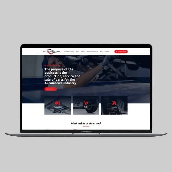wykonanie-strony-MS Car Solutions Limited