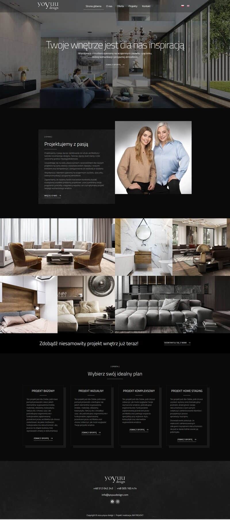 projekt i wykonanie strony www