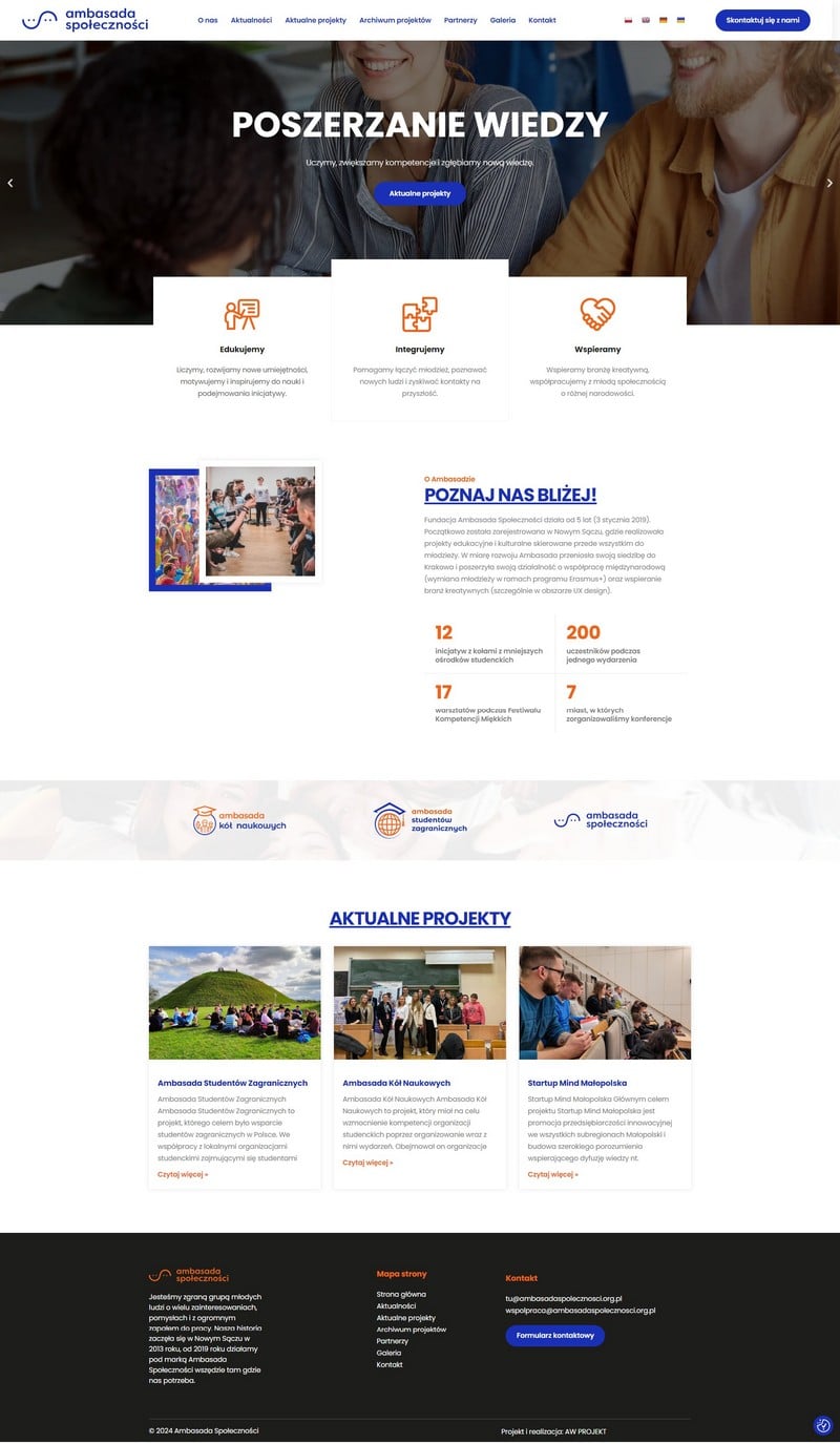 wykonanie strony www ambasada