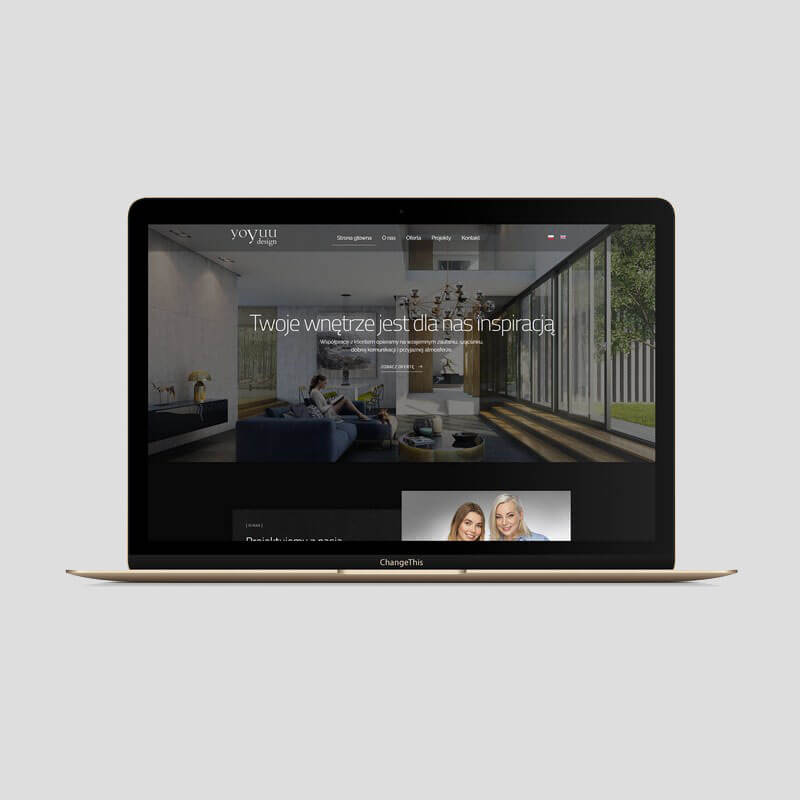 wykonanie strony internetowej yoyuu design