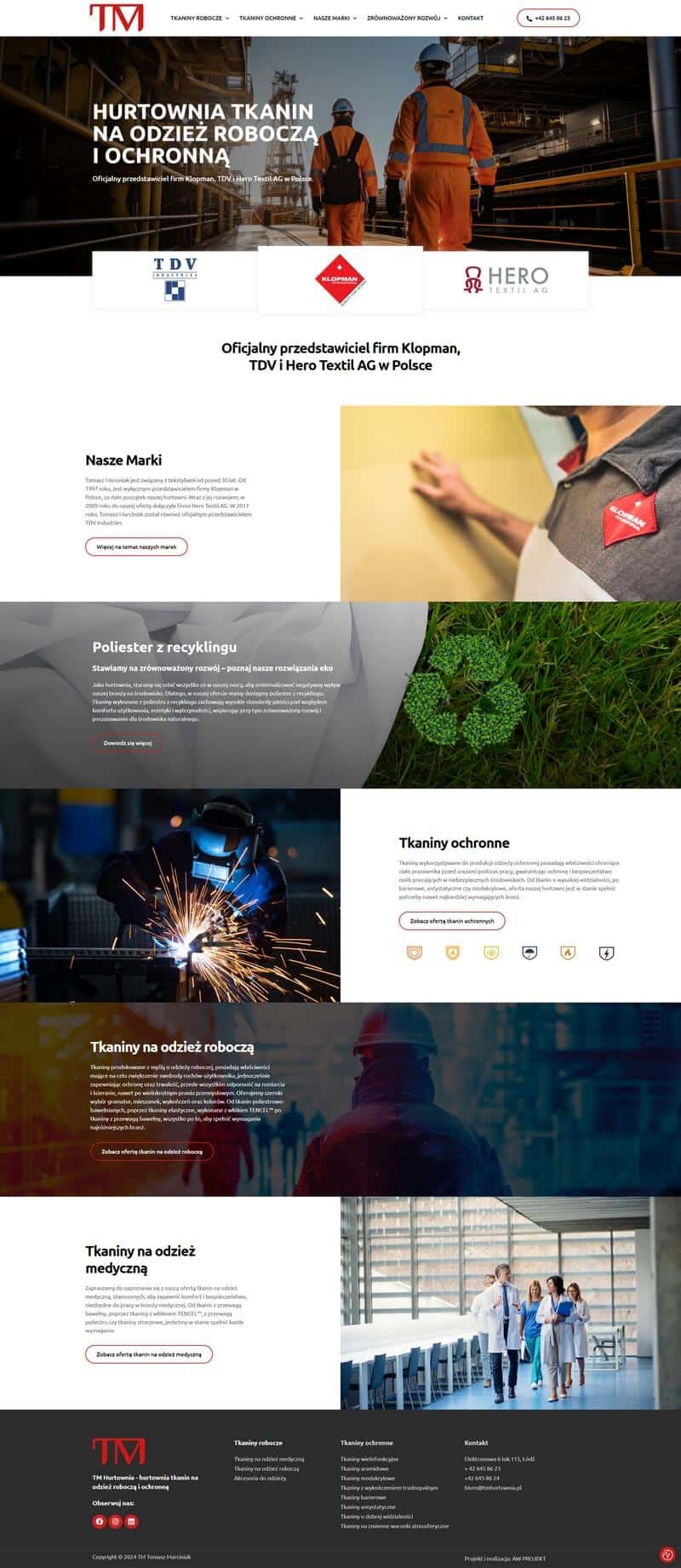 wykonanie strony www hurtownia