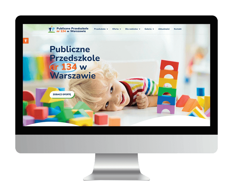 wykonanie strony www - przedszkole warszawa