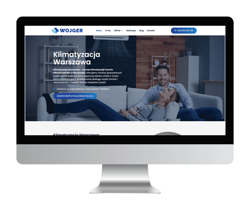 wykonanie strony www - wojger.pl